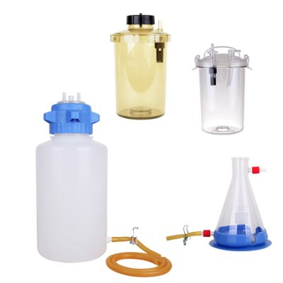 Suction flasks, bottles