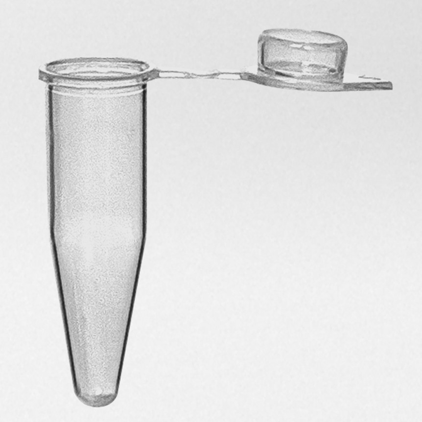 PCR rør 0.2 ml natur PP hængslet fladt klart låg PCR ready 20.00...