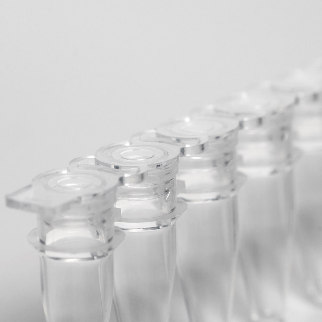 PCR rør 0.2 ml natur PP strips m/8 rør inkl. flade låg som strip PCR ready 6.000G