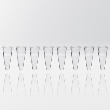 PCR tubes 0.1 ml natural PP strips w/8 tubes without caps PCR re...