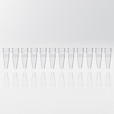 PCR tubes 0.2 ml natural PP strips w/12 tubes without caps PCR r...