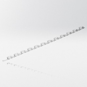 Strip w/12 flat caps for 0.2 ml PCR tubes PCR ready