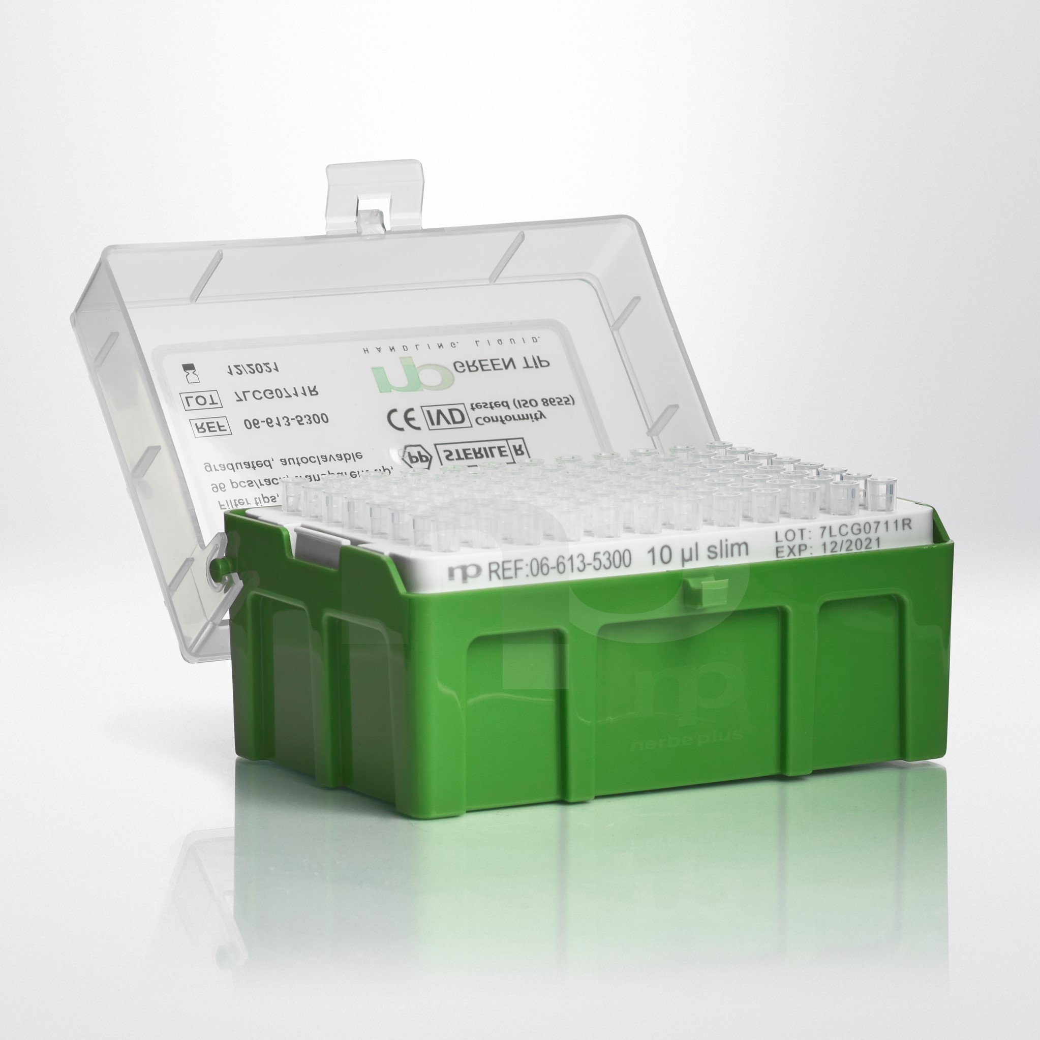 Filter tip 10 µl super slim Sterile R 96 tips/rack RNase DNase Pyrogen and DNA free