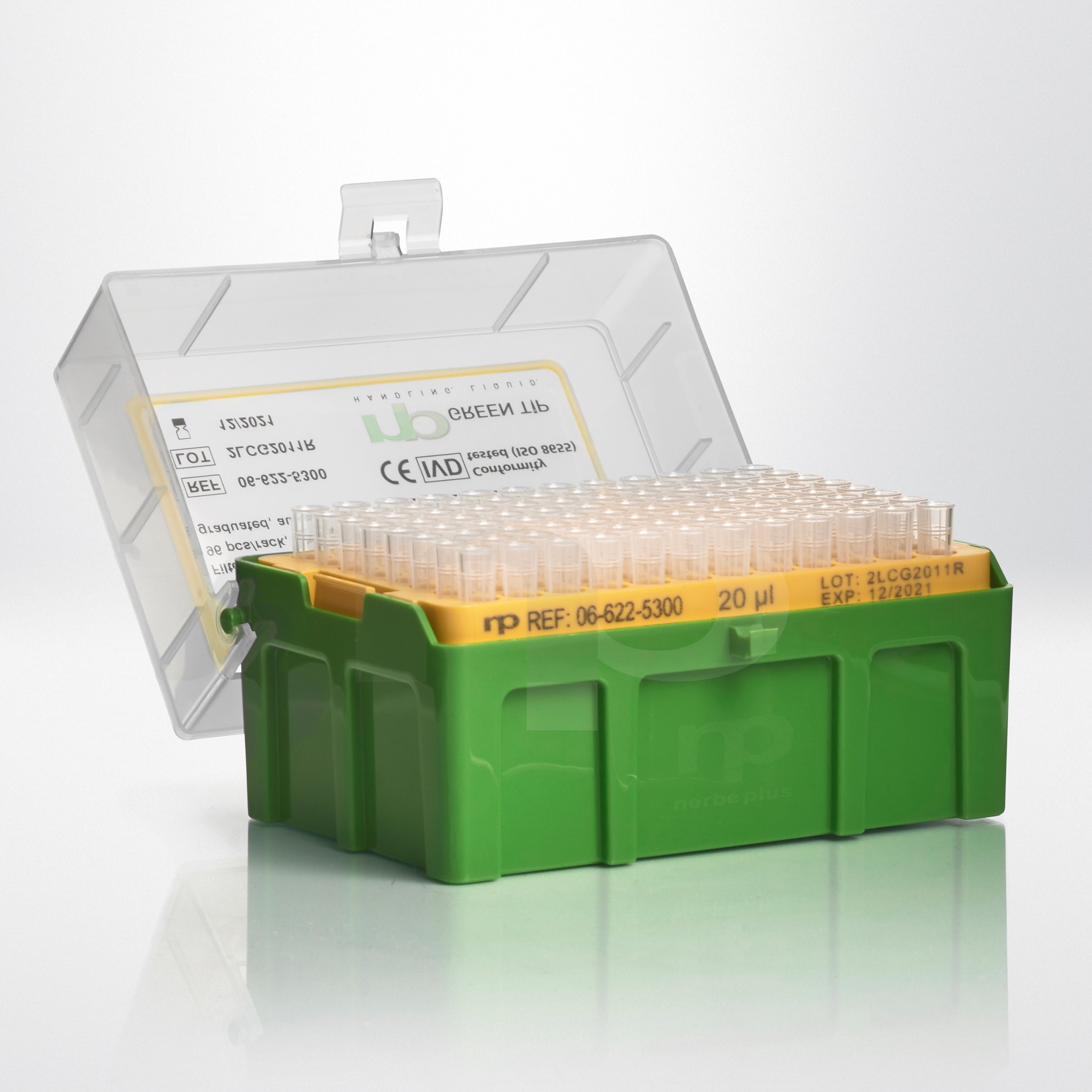 Filter tip 20 µl Sterile R 96 tips/rack RNase DNase Pyrogen and DNA free