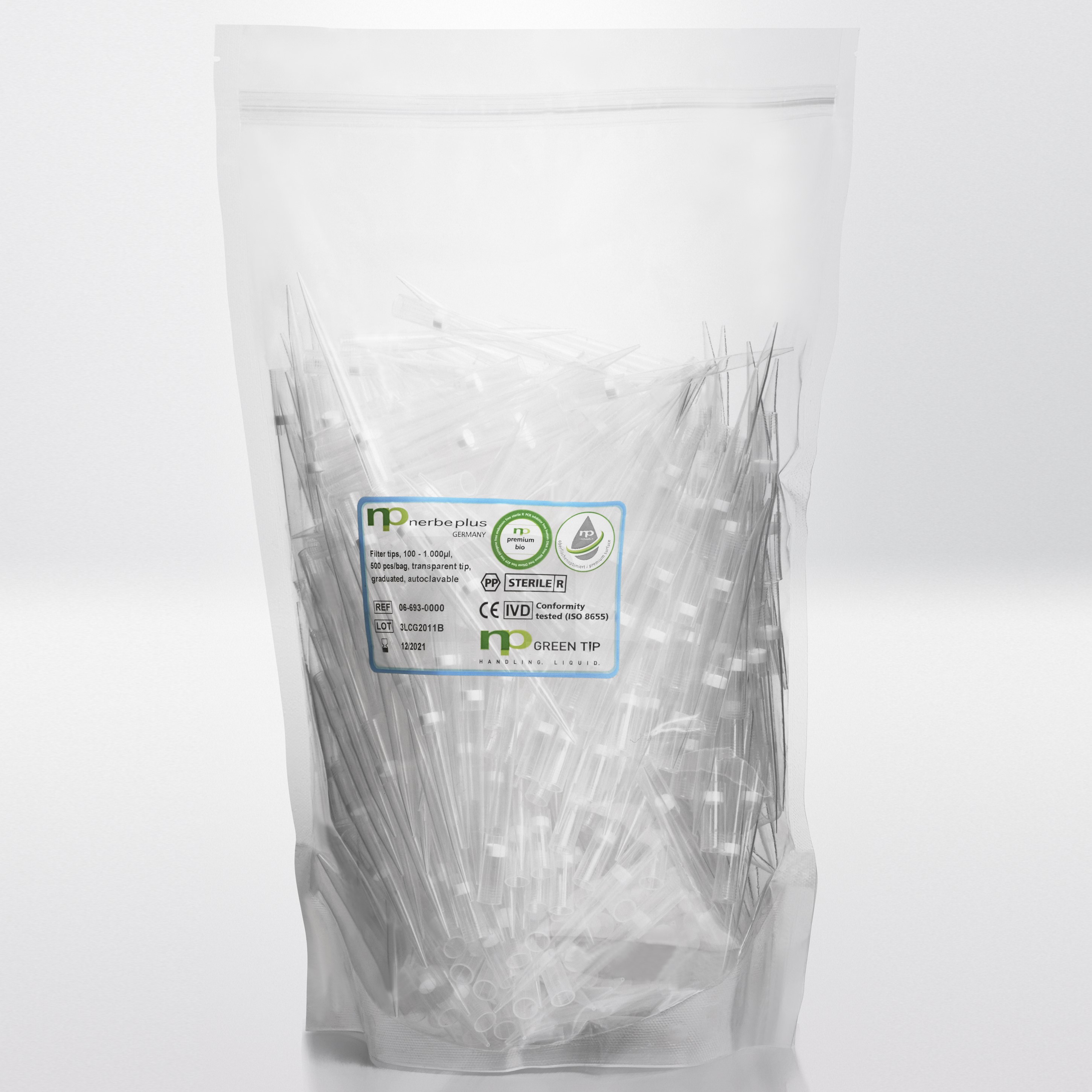 Filter tip 1000 µl Sterile R RNase DNase Pyrogen and DNA free