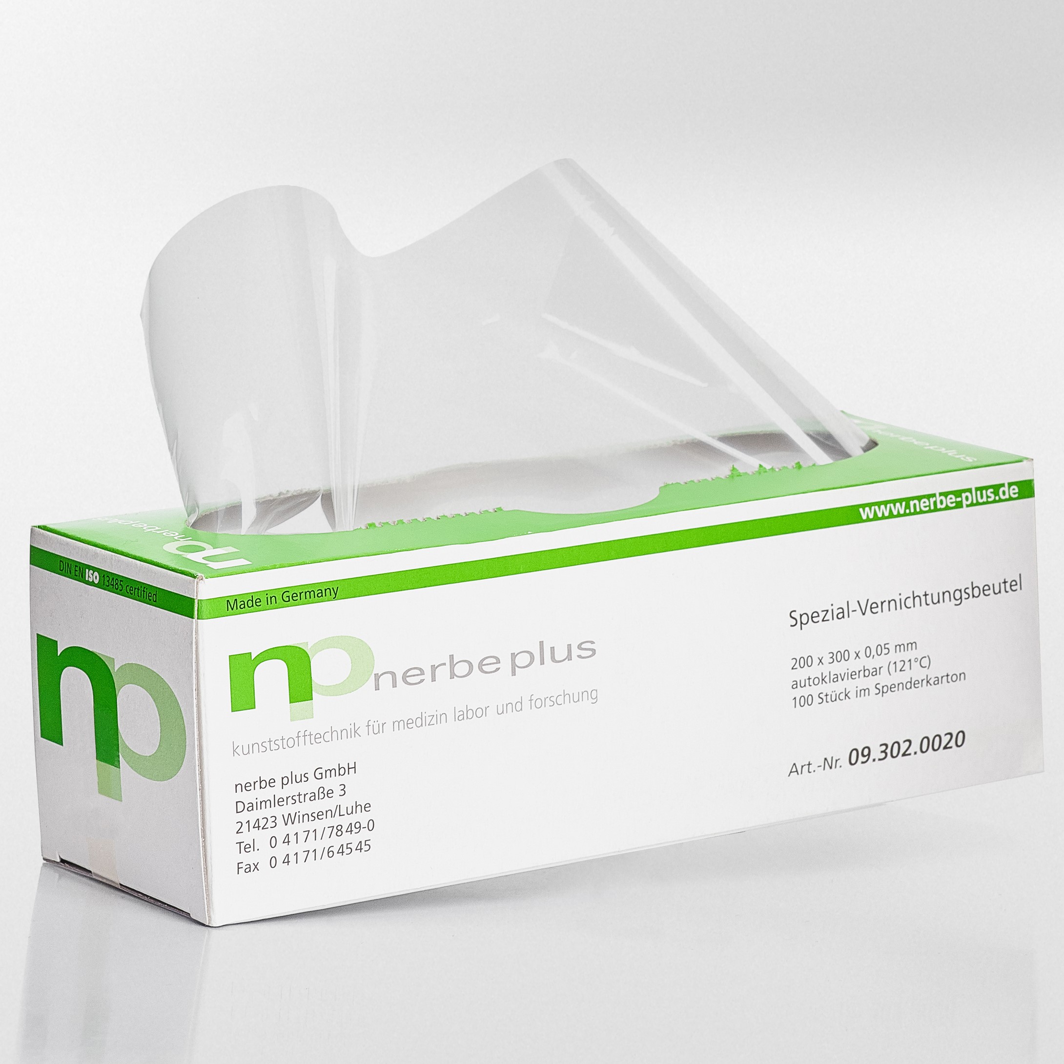 Autoclavable bags 200 x 300 mm. Thickness 50 µm 100 psc. / dispe...