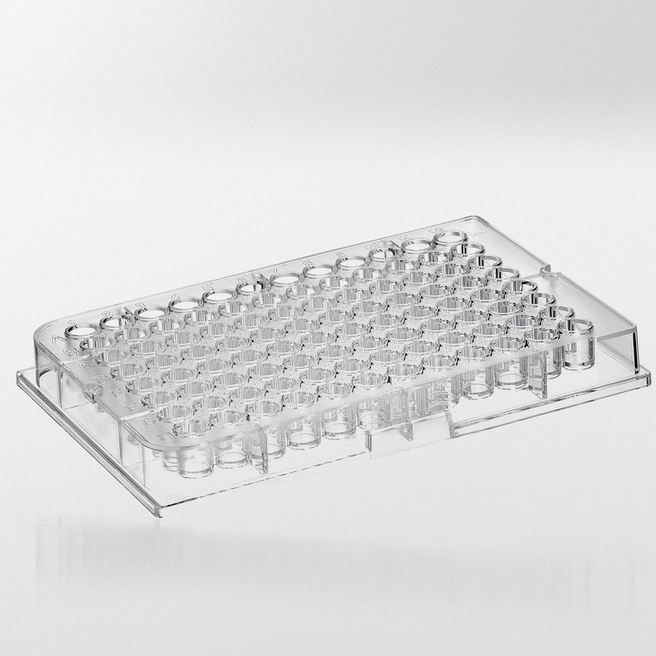 Micro test plate PS 96 wells V-form  300 µl. Max 4.500g.