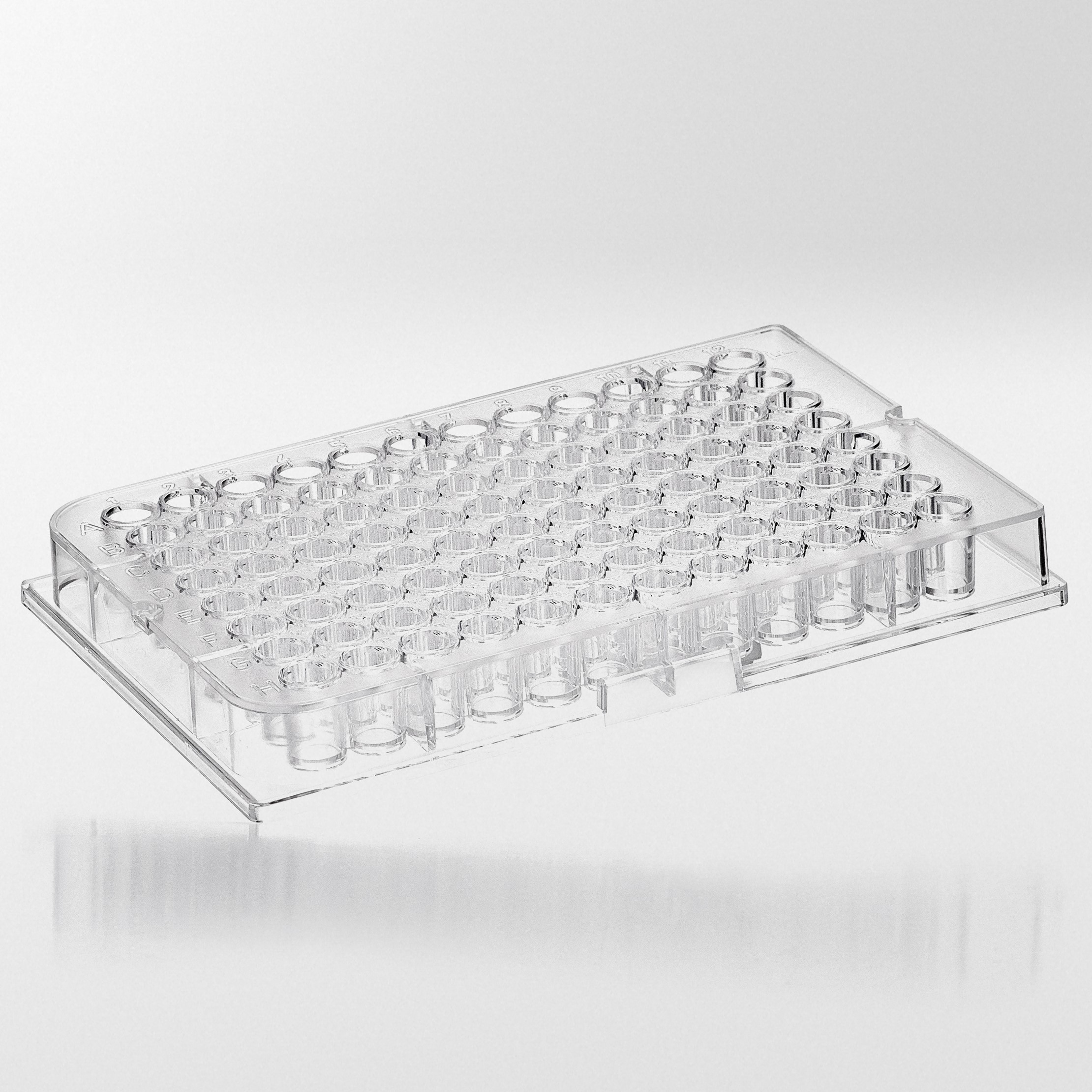 Micro test plate PS 96 wells Flat-form 300 µl.