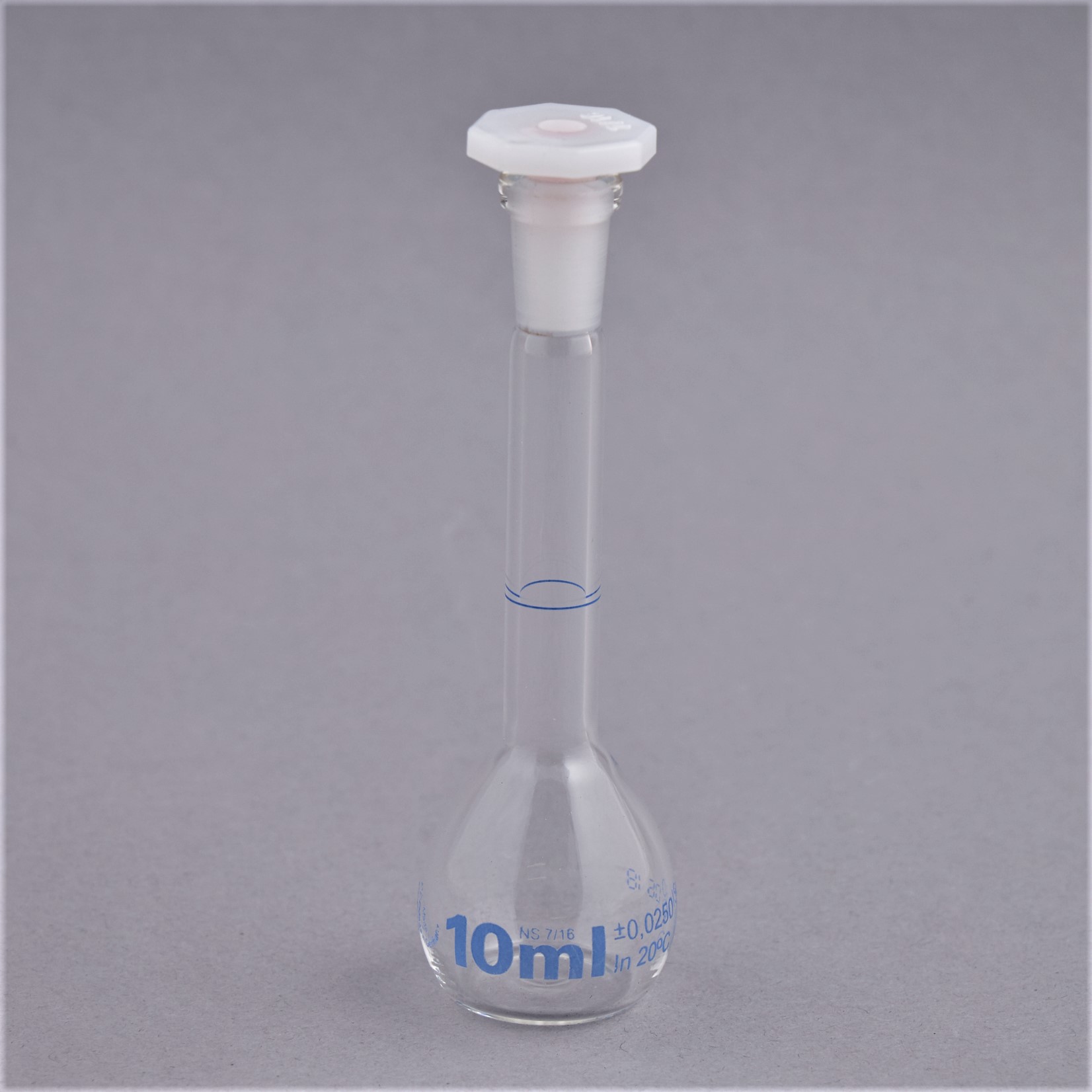 Volumetric flask 10 ml NS 7/16 Duran glass class A 