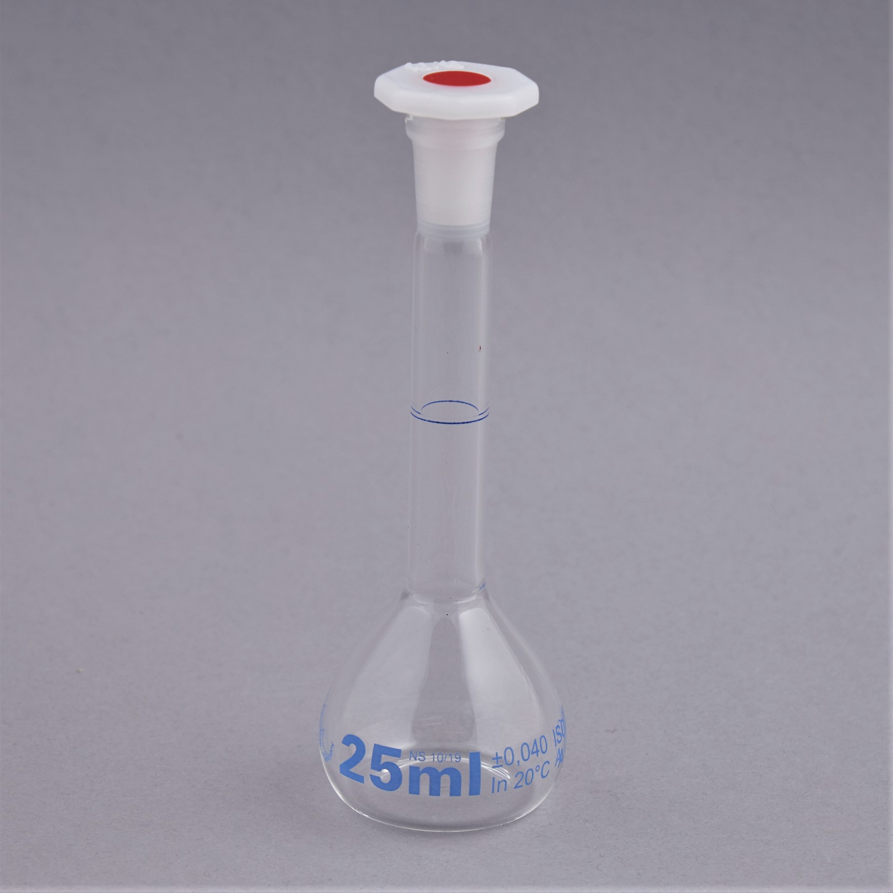 Volumetric flask 25 ml NS 10/19 Duran glass class A 