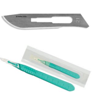 Disposable scalpel size 21 Sterile R