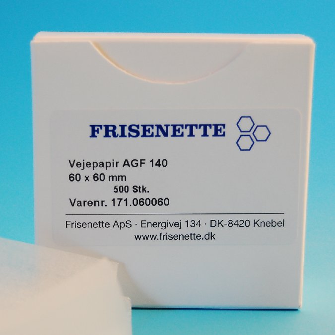 Weighing paper AGF 140 60 x 60 mm