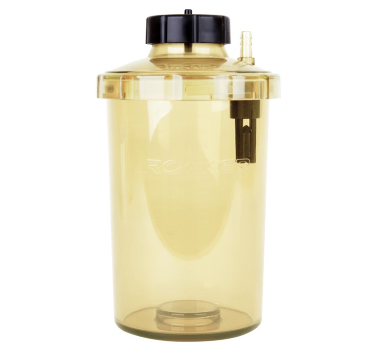 PC Waste Bottle with cover 1200 ml