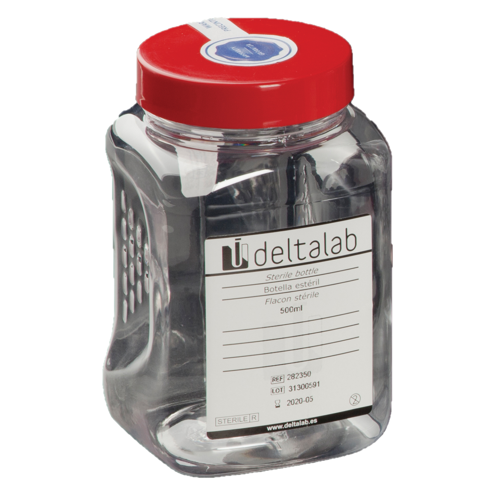 Bottle PET 500 ml sterile R with 12 mg thiosulfate for water sam...