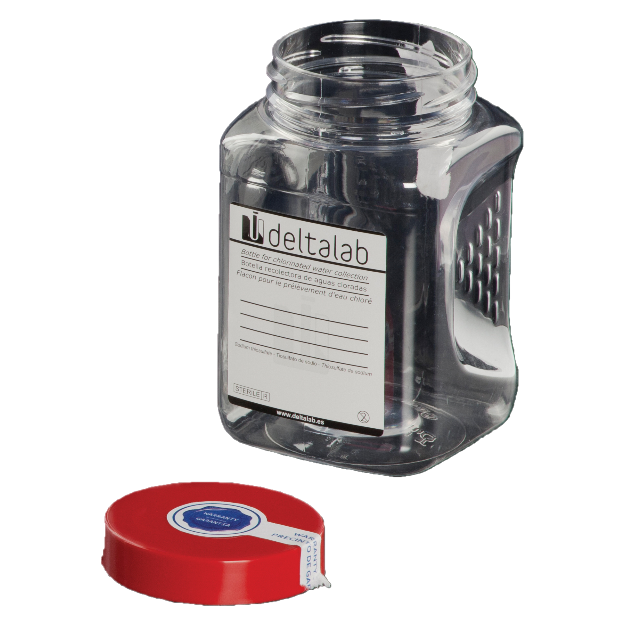 Bottle PET 500 ml sterile R without thiosulfate for water sampli...