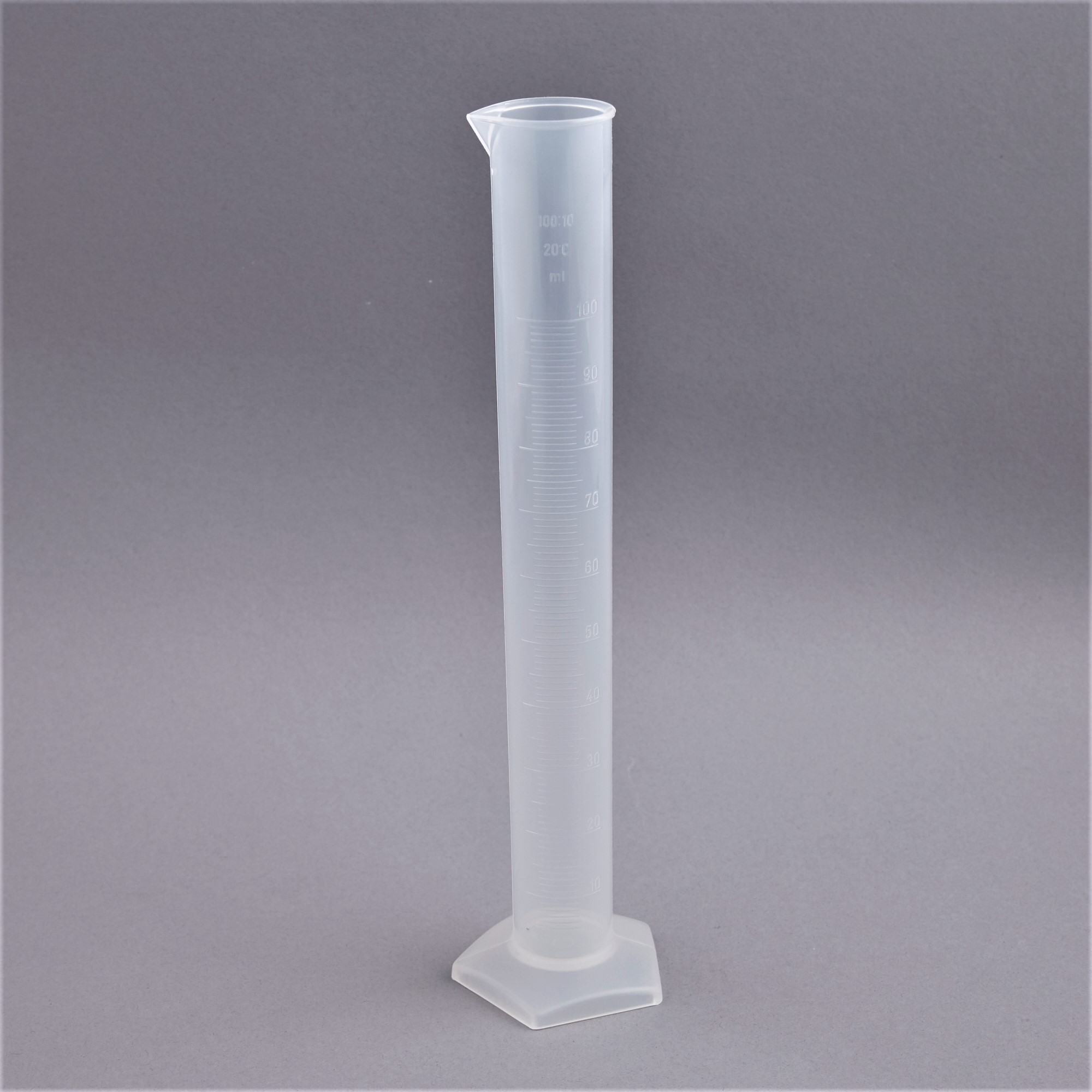 Measuring cylinder PP 100 ml with 10 ml/1.0 ml graduations