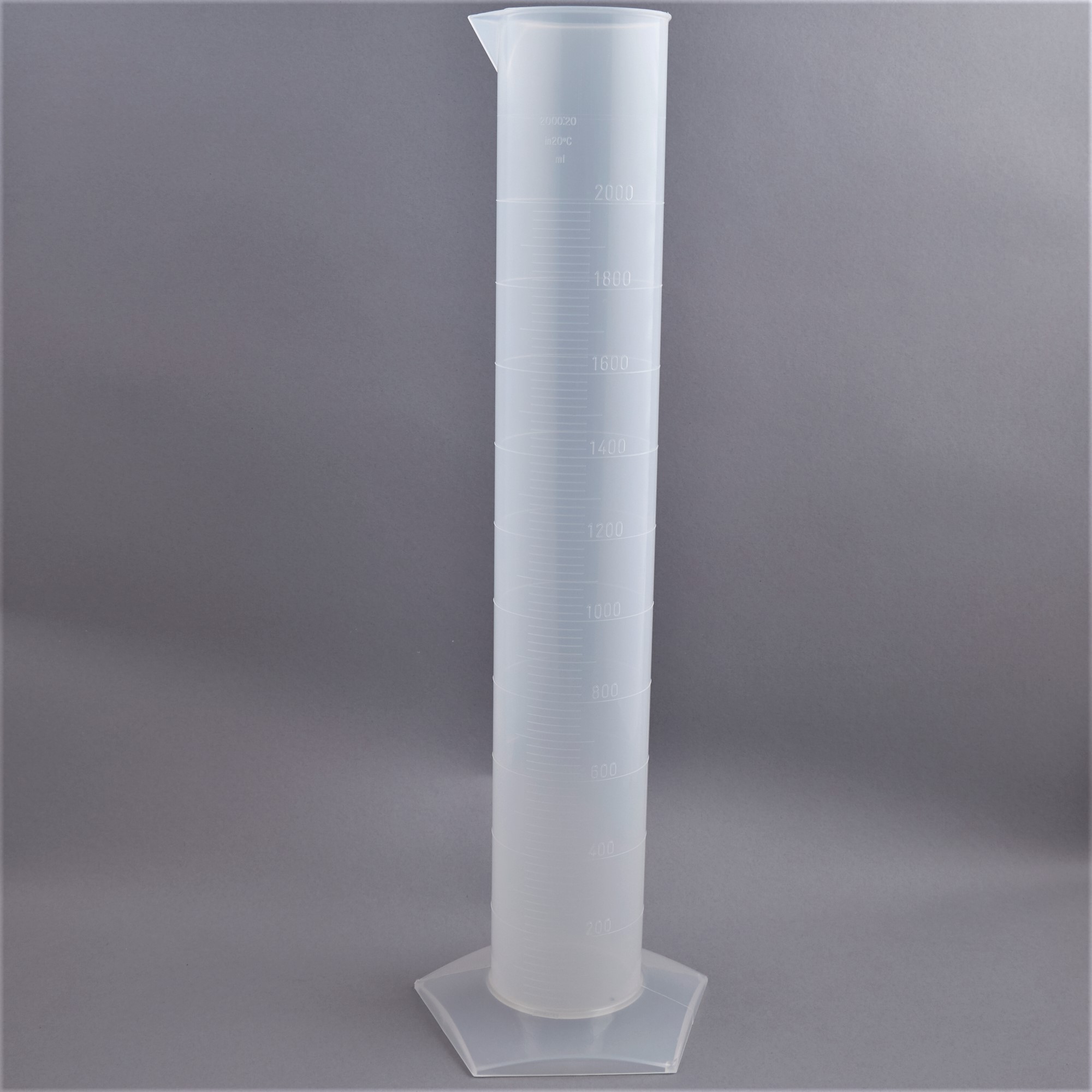 Measuring cylinder PP 2000 ml Autoclaveable to 121°C