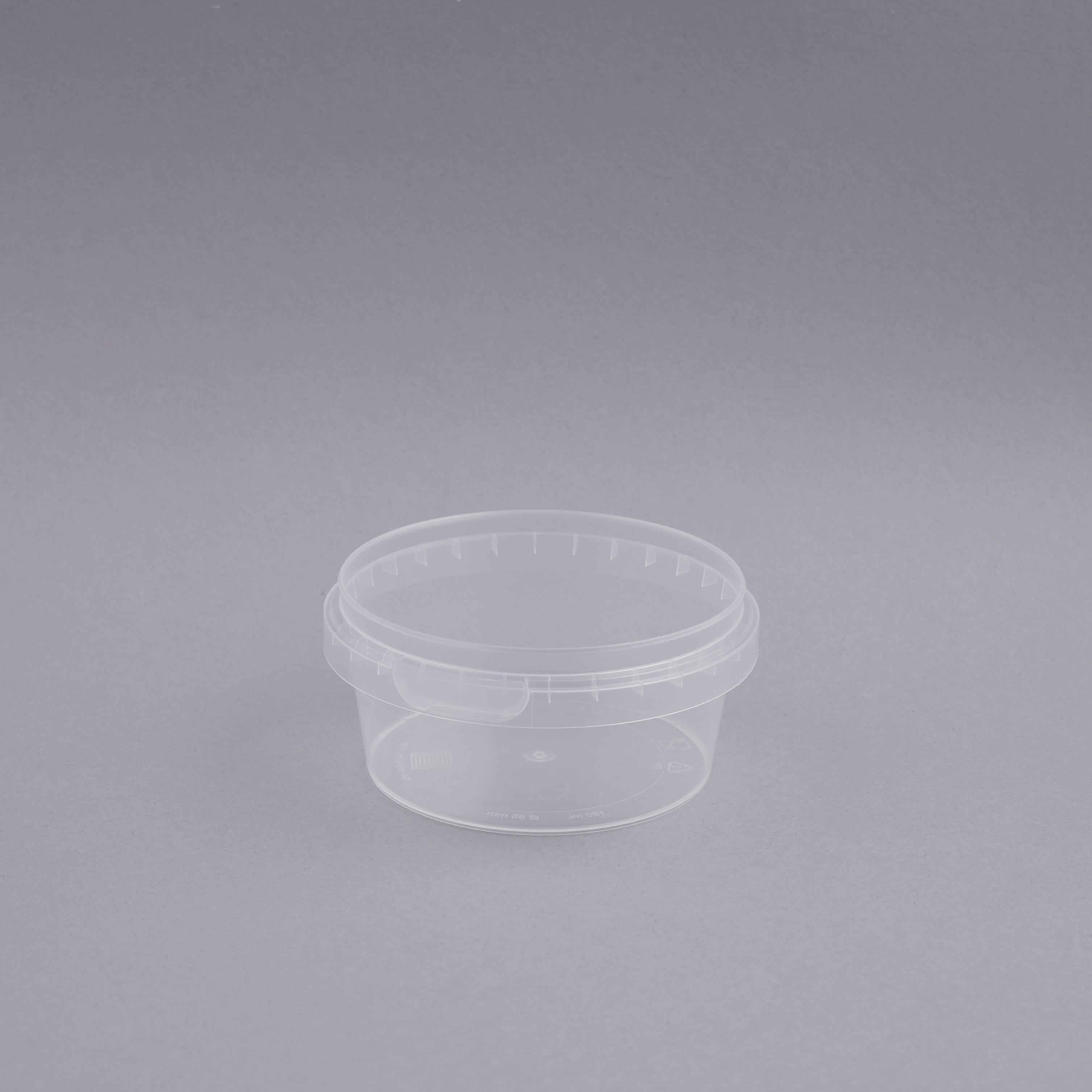 Jar 180 ml clear PP w/o lid ø 95/75 mm h: 45 mm