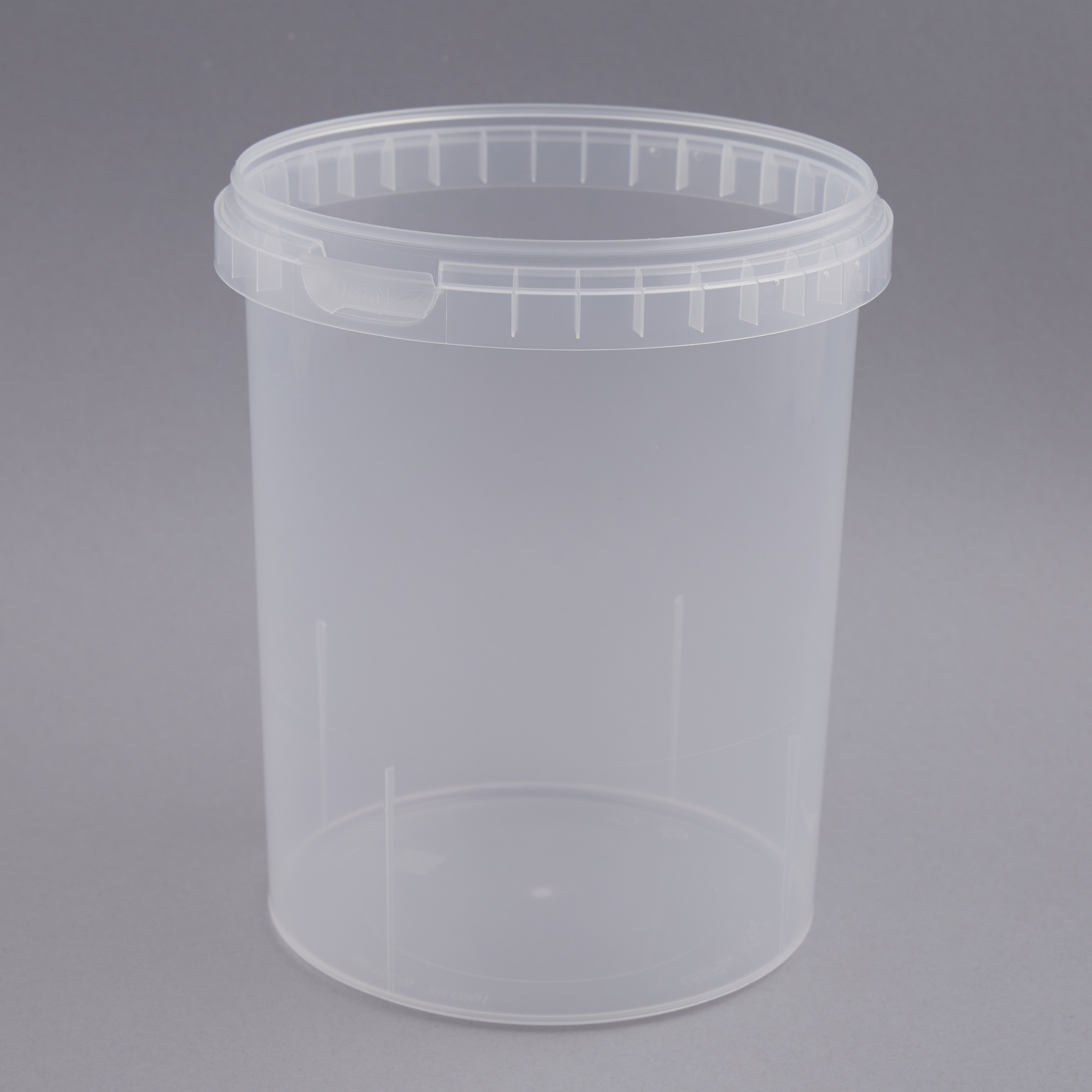 Jar 1580 ml clear PP w/o lid Ø: 133 mm top h: 107 mm