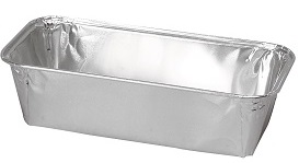 Aluminium container rectangular 1000 ml 23.2 x 10.4 x 6 cm
