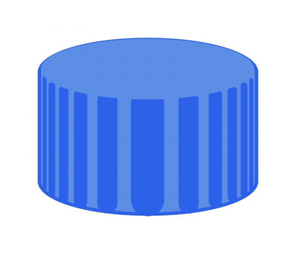 Skruelåg til N9 vial PTFE 0,25 mm septum