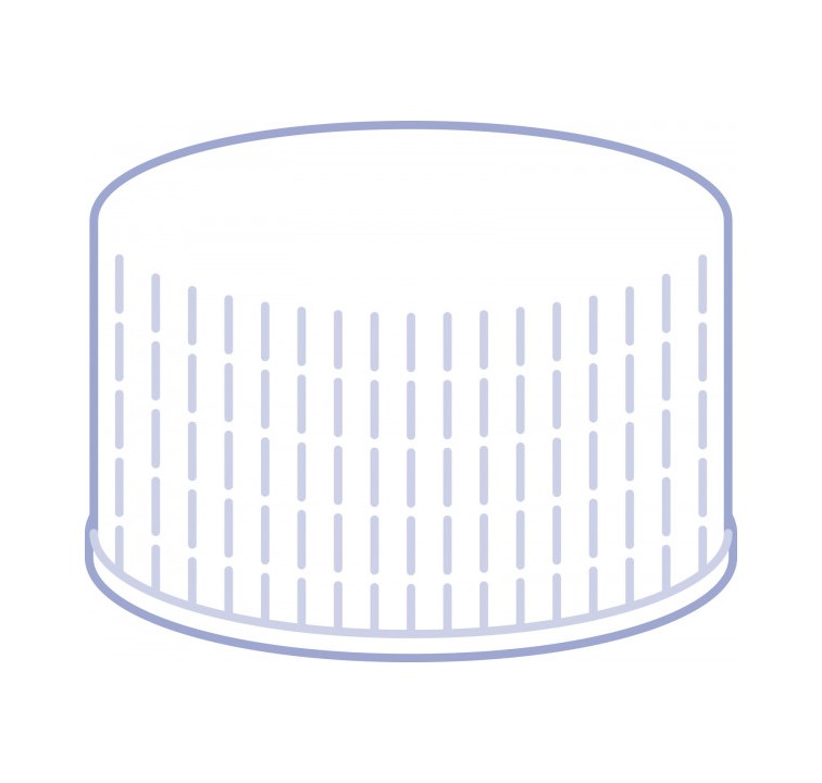Screw cap for N24 vial White No liner