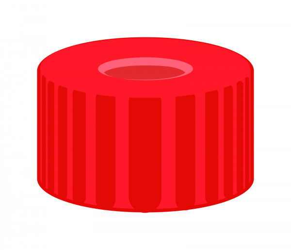 Screw cap for N9 vial Rubber/PTFE 1.0 mm septum