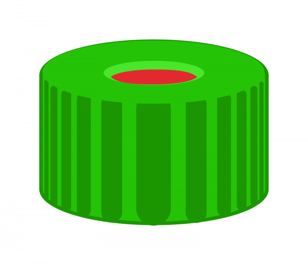 Screw cap for N9 vial Rubber/PTFE 1.0 mm septum