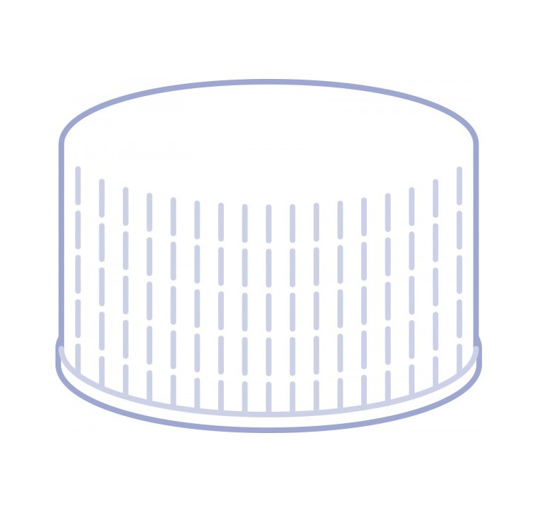 Screw cap for N24 vial Butyl/PTFE 2.4 mm septum