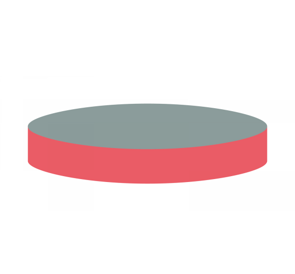 Septum til N18 skruelåg Butyl/PTFE 1,5 mm