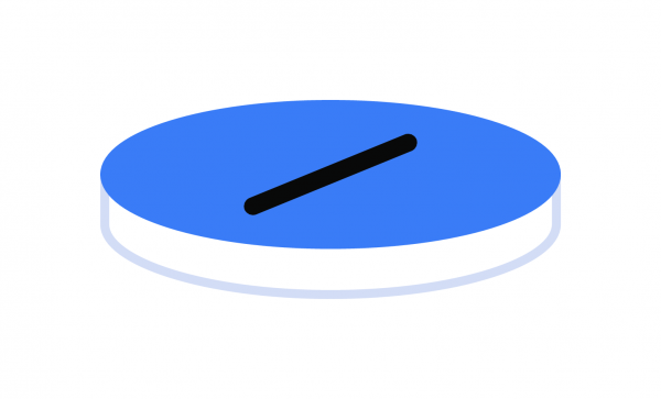 Septum til N9 skruelåg Silikone/PTFE forskåret 1,0 mm