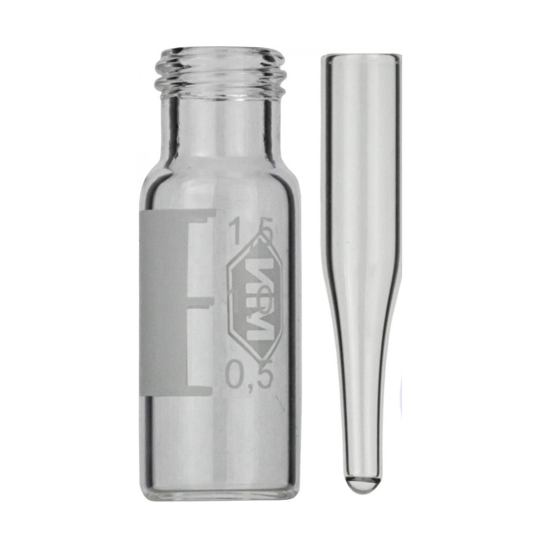N9 vial for screw cap 1.5 ml 11.6 x 32 mm clear glass with gradu...