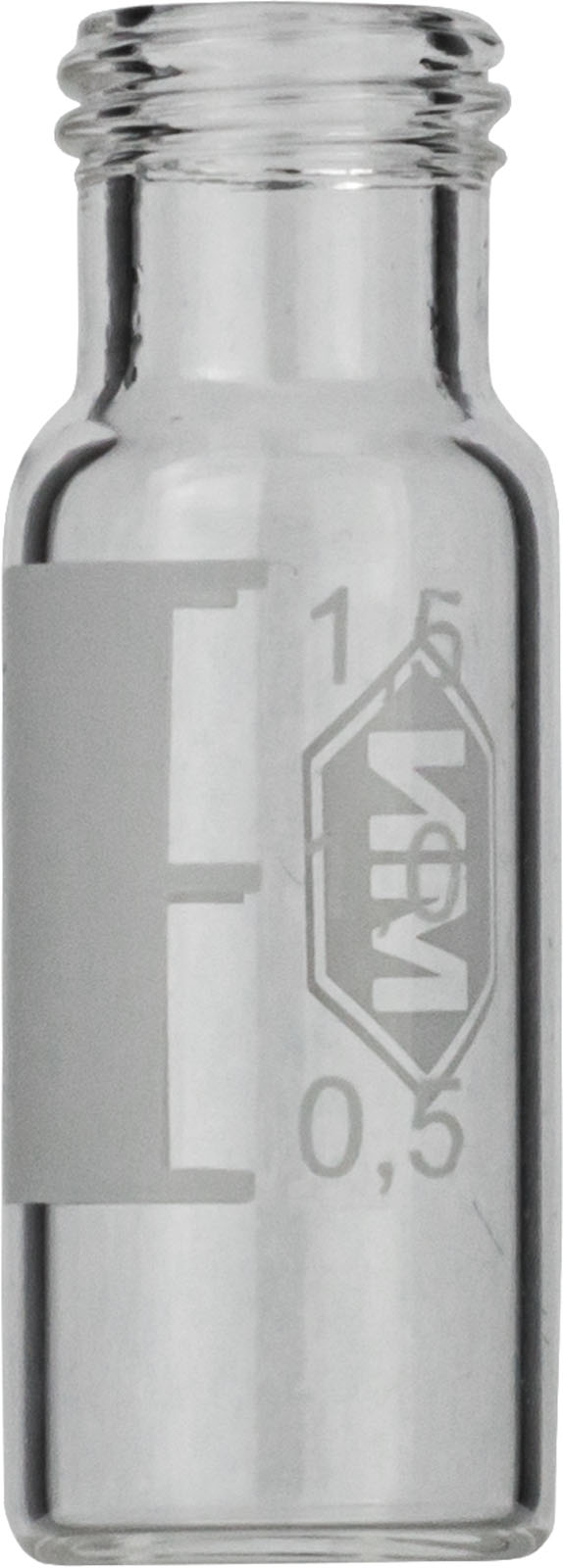N9 vial for screw cap 1.5 ml 11.6 x 32 mm clear glass with gradu...