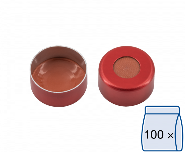 Crimp låg til N11 vial Gummi/Butyl/TEF 1,0 mm septum