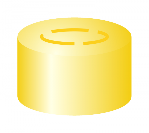 Crimp låg til N13 vial center tear off  Butyl/PTFE 2,0 mm septum