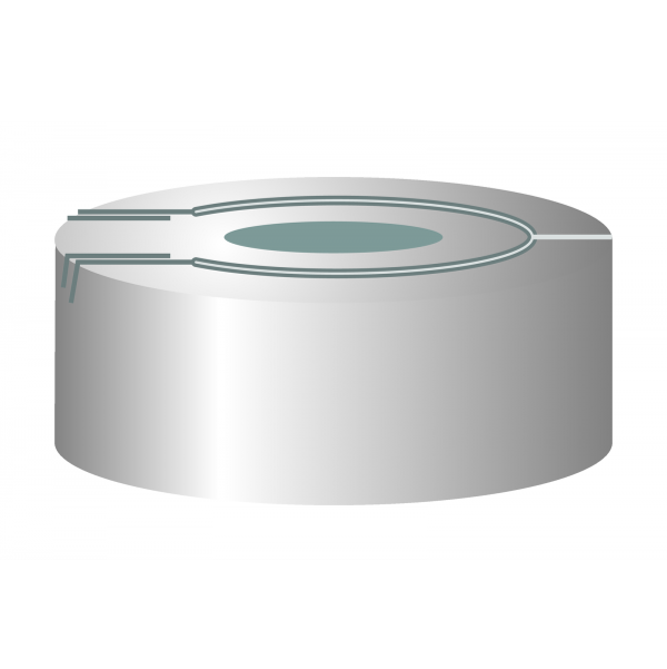 Crimp cap for N20 vial Butyl/PTFE 3.0 mm septum