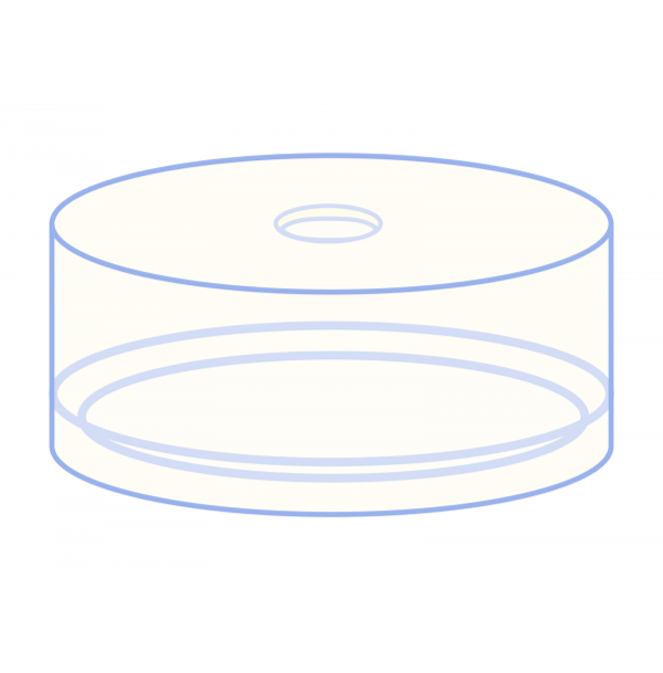 Snap cap for N20 vial-PE Butyl/PTFE 1.3 mm septum