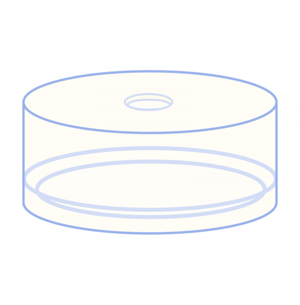 Snap cap for N20 vial-PE Transparent No liner