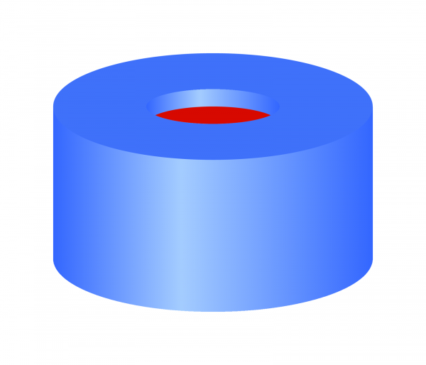 Snap cap  for N11 vial PTFE/Silicone/PTFE 1.0 mm septum