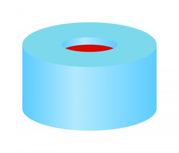 Snap cap soft for N11 vial PTFE/Silicone/PTFE 1.0 mm septum