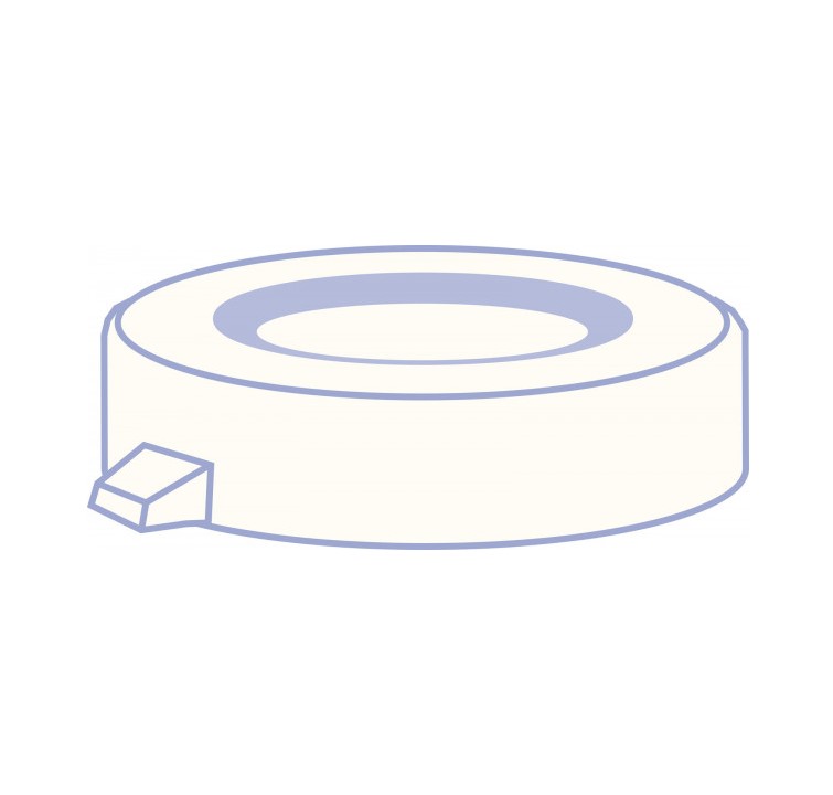 Snap cap for N18 vial Transparent No liner