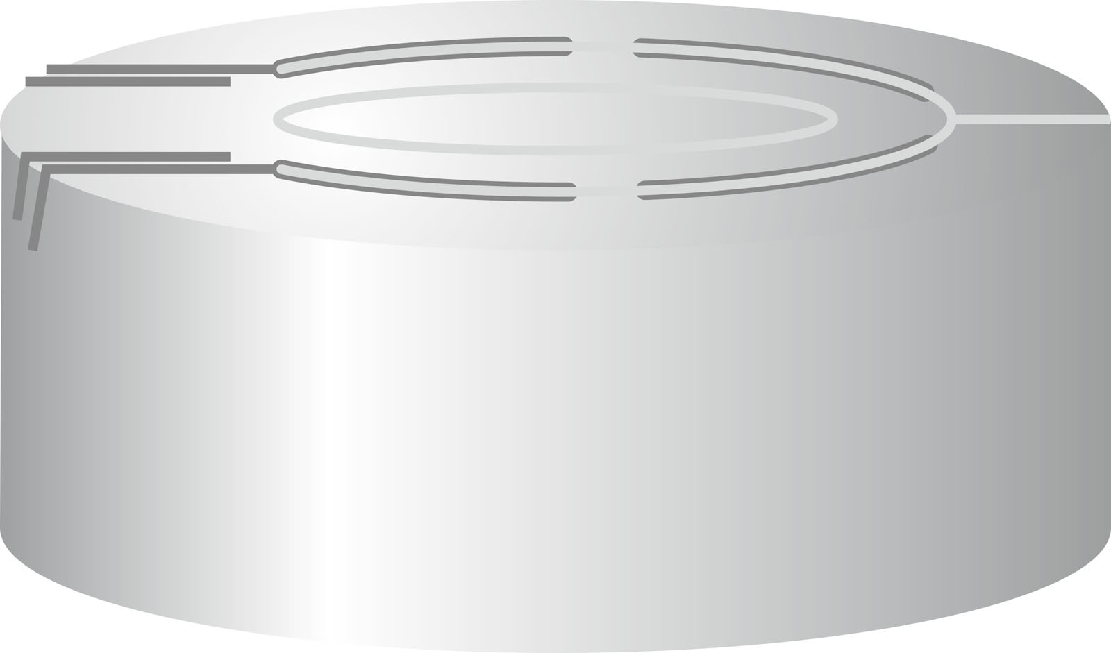 Crimp cap for N20 Vial complete tear off Silver No liner