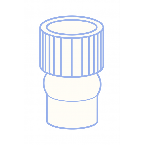 PE cap for shell vial 70202.1 and 702017