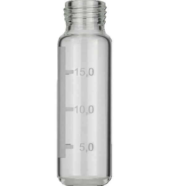 20 mL Headspace Screw Neck Vial N 18 rounded bottom, label