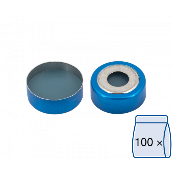 Crimp cap for N20 vial Silicone/PTFE 3.0 mm septum