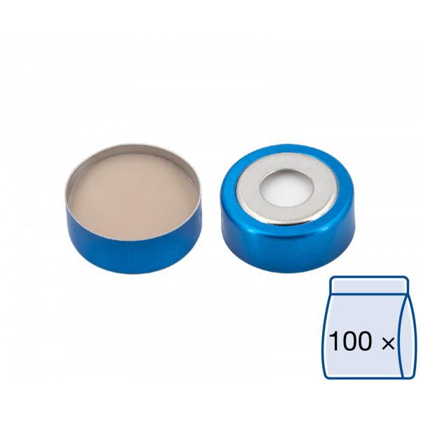 Crimp cap for N20 vial Silicone/PTFE 3.0 mm septum