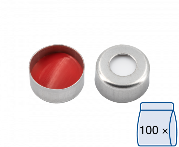 Crimp cap magnetic for N11 vial Silicone/PTFE 1.3 mm septum