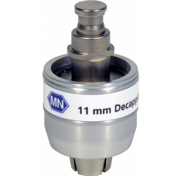 Decapping head for 11 mm crimp caps