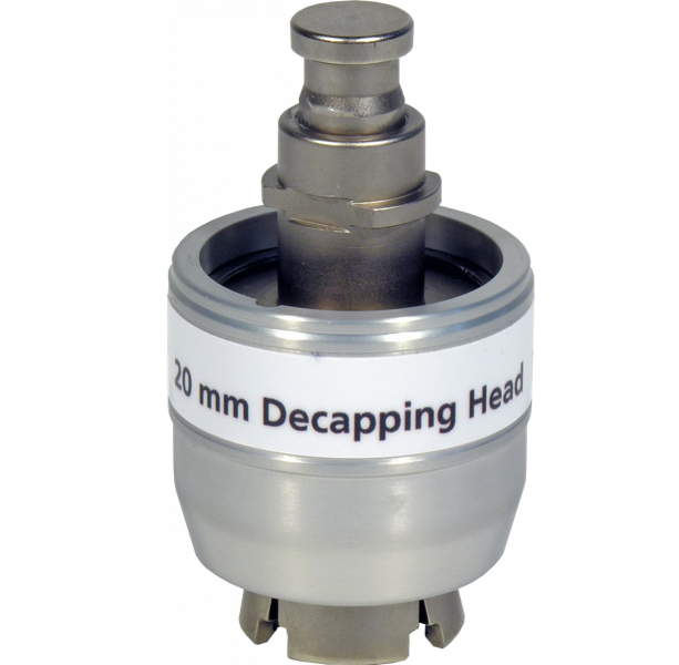 Decapping head for 20 mm crimp caps (alu.-magnetic-bimetal)
