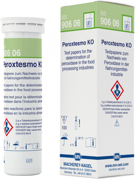 Peroxtesmo KO Pack of 100 test papers 15 x 15 mm